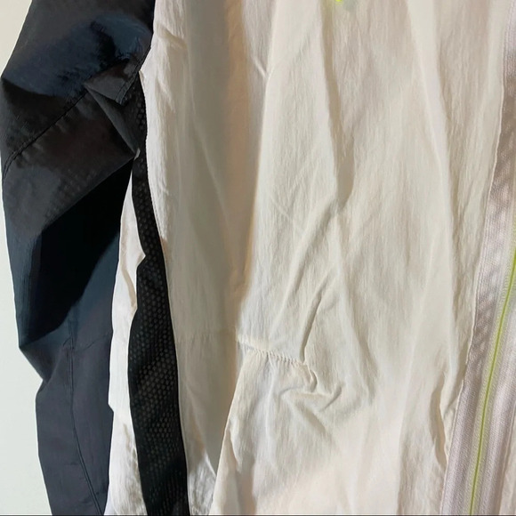 Russell athletic jacket windbreaker White neon 90s streetwear size large - Picture 7 of 11